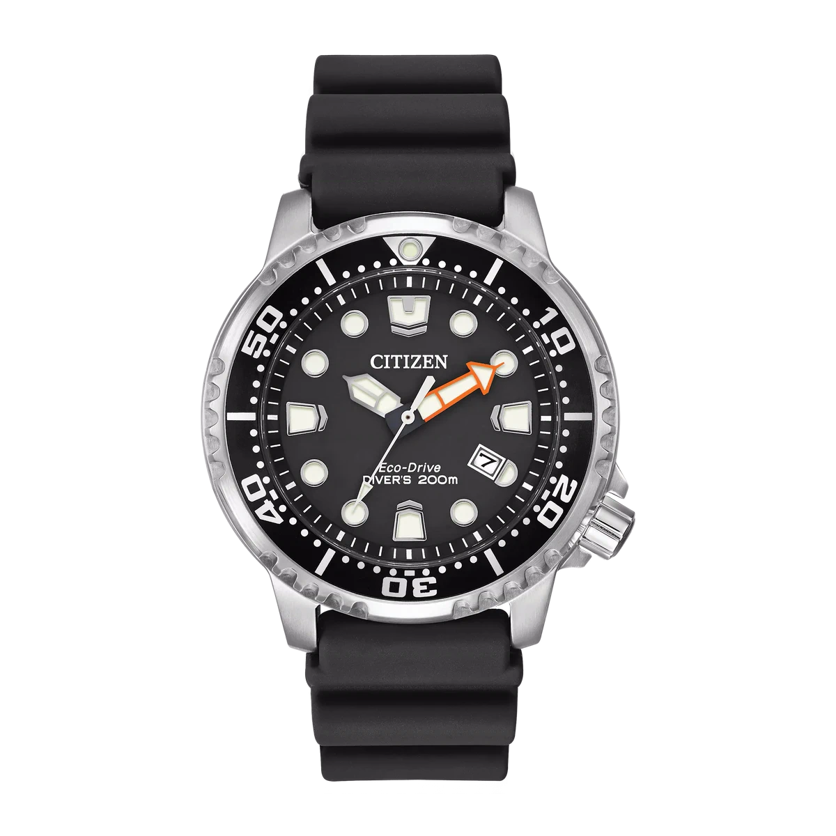 Citizen Promaster Diver BN0150 BN0150-28E black dial front view