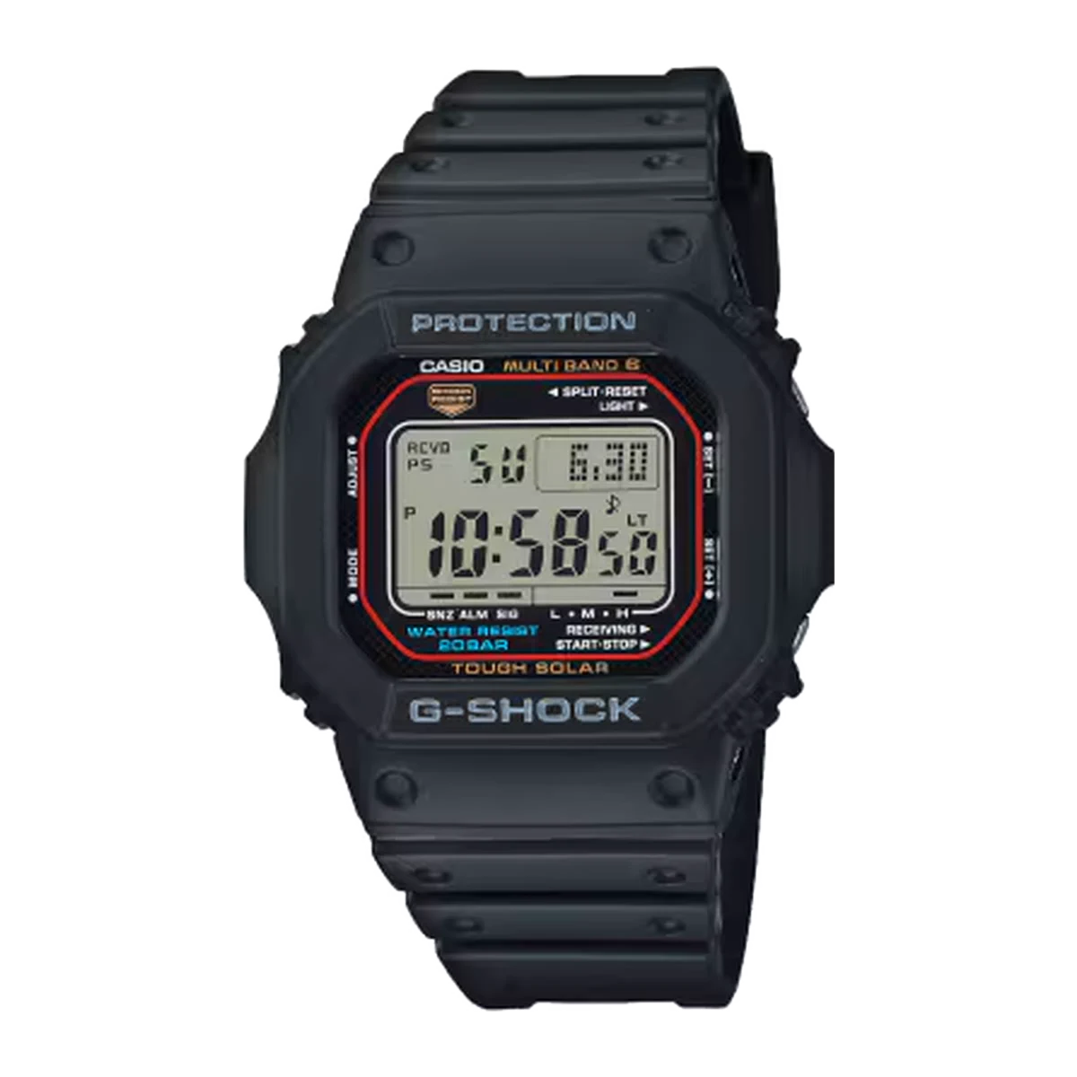 G-Shock GW-M5610U GW-M5610U-1 black dial front view