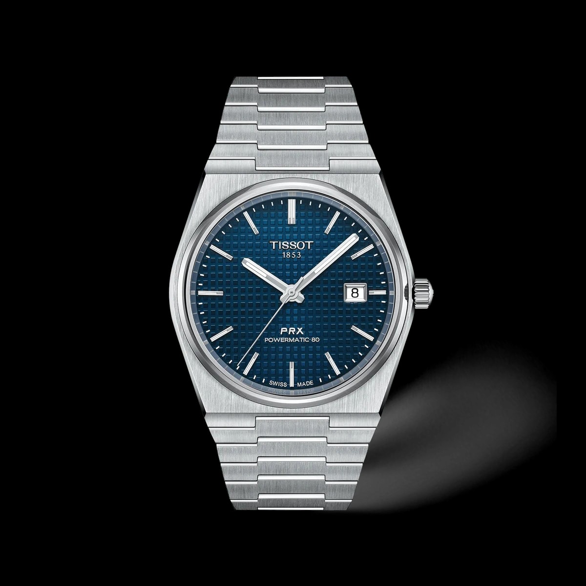 Tissot PRX Powermatic 80 T137.407.11.041.00 blue dial front view